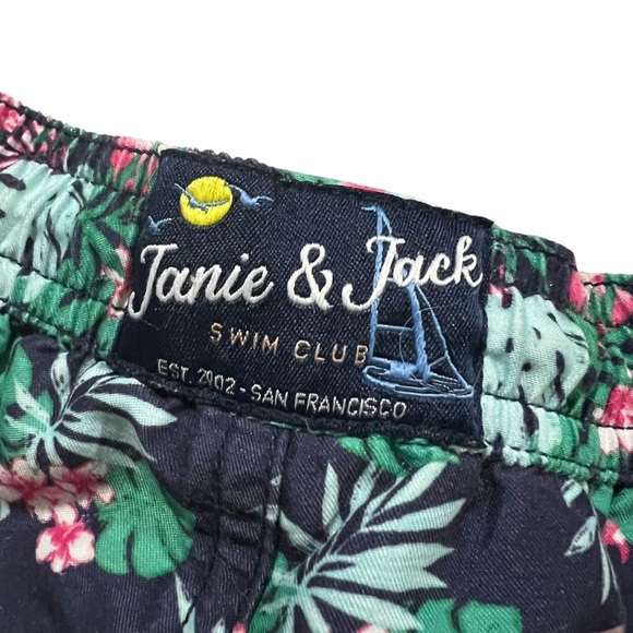 Janie & Jack 3t Flamingo Summer Swim Shorts - Picture 3 of 5